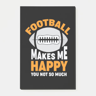American Football Makes Me Happy Post-it Notes