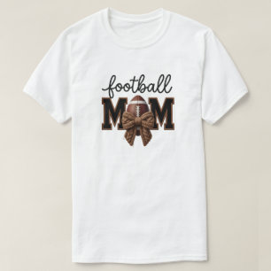 American Football Mama Faux yarn, Knit Style T-Shirt