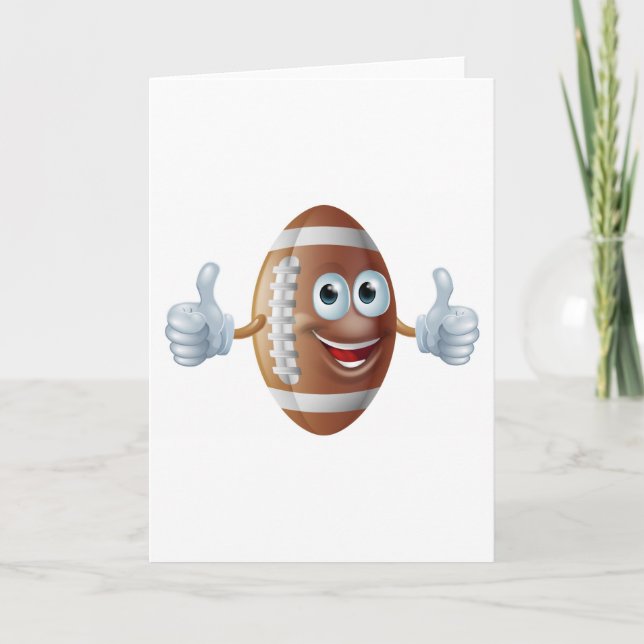 American football man card (Front)