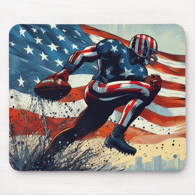 American football mouse mat (Front)