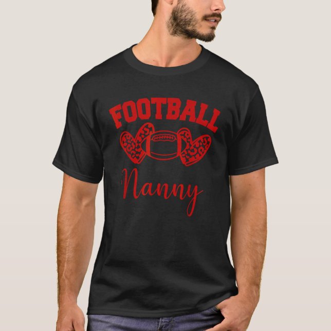 American Football Nanny Football Family Matching T-Shirt (Front)