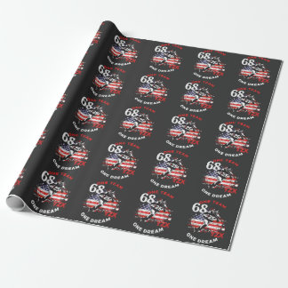 American football, one team one dream wrapping paper