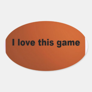 American football oval sticker
