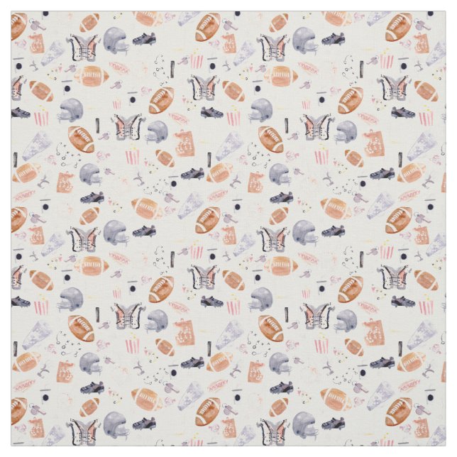 American Football Pattern Fabric (Swatch)