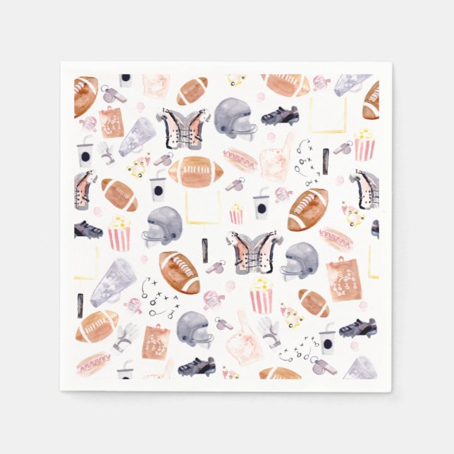 American Football Pattern Napkin (Front)