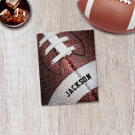 American Football Photo Close-Up Monogram Jigsaw Puzzle<br><div class="desc">Enjoy the challenge of piecing together this amazing football design of a photo of an American football close-up a slightly curved monogram template!</div>