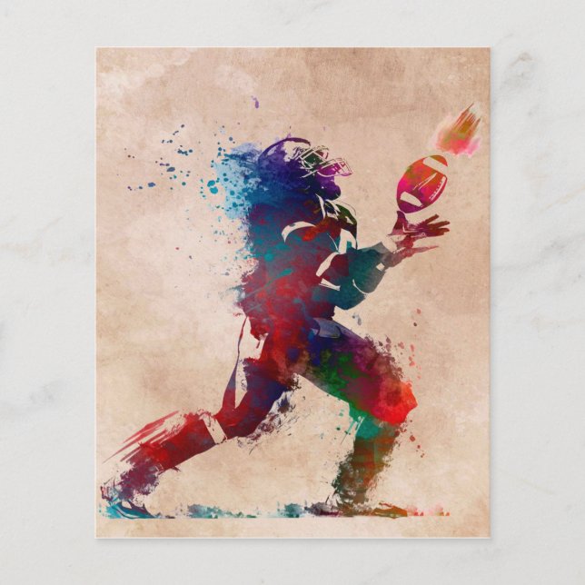 American football play flyer (Front)