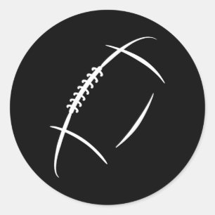 American Football Player And Fan Gear Co Uni Adult Classic Round Sticker