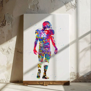 American Football Player Canvas Print