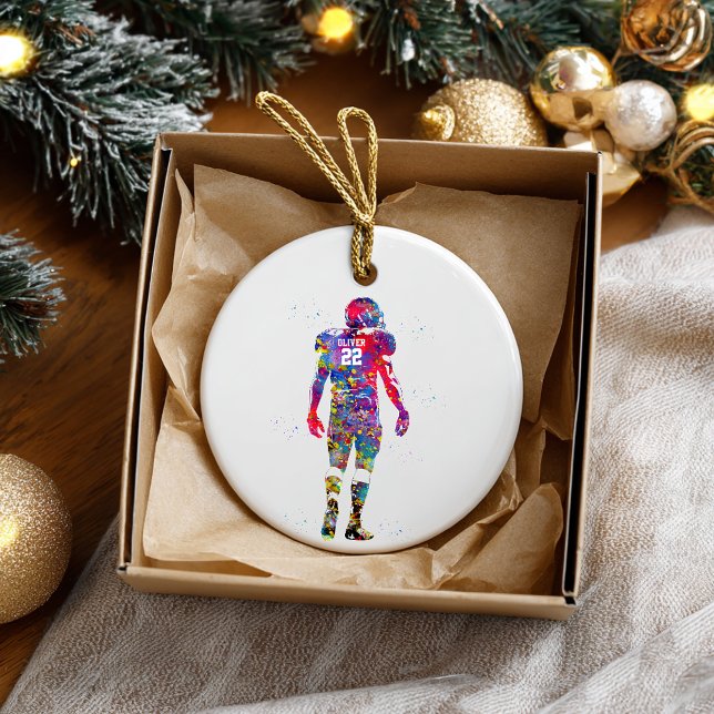American Football Player Ceramic Tree Decoration (Creator Uploaded)