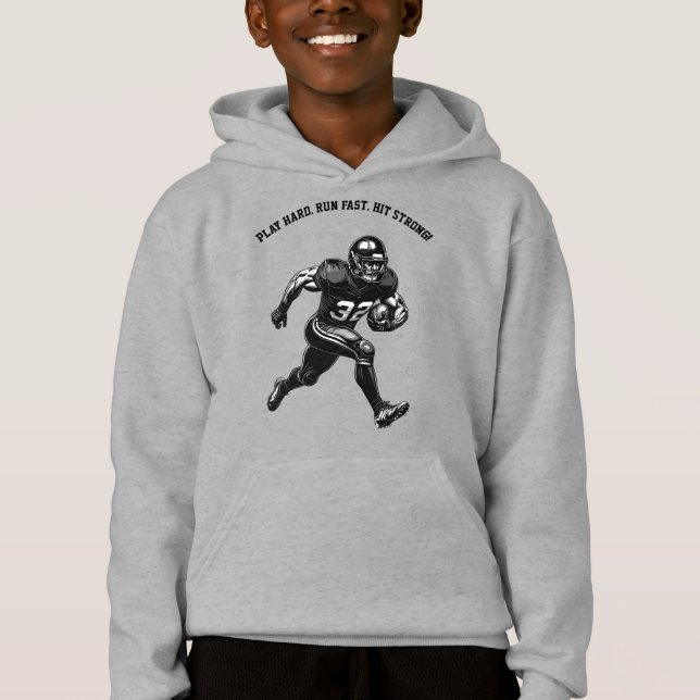 American Football Player Illustration Tri-Blend Sh (Front)