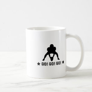 American Football Player Logo Coffee Mug