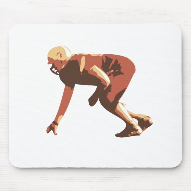american football player mouse mat (Front)