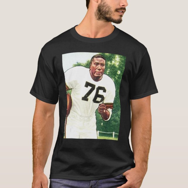 American Football Player No 76 Illustration SITE B T-Shirt (Front)