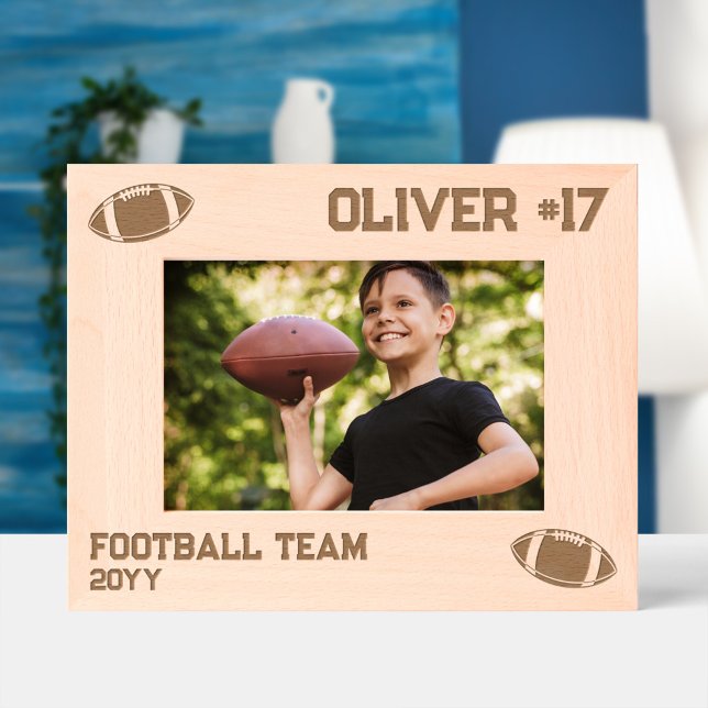 American Football Player Number & Name Etched Frames (Creator Uploaded)
