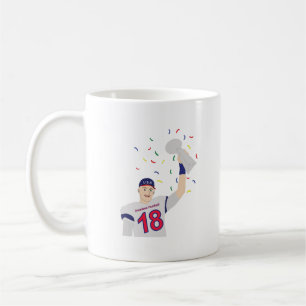 American football player raising the trophy Coffee Mug