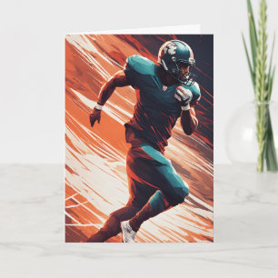 American Football Player Sport Father's Day Card