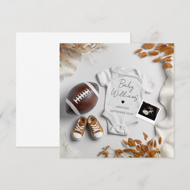 American Football Pregnancy Announcement (Front/Back)