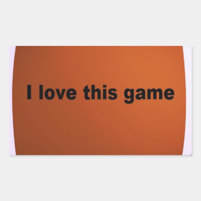American football rectangular sticker (Front)