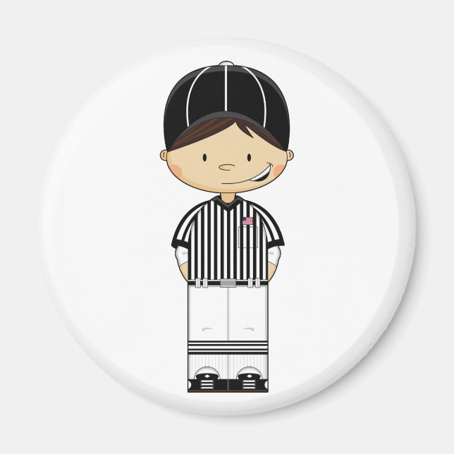 American Football Referee Magnet (Front)