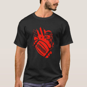 American Football Retro Patriotic Vintage Football T-Shirt
