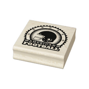 American Football rubber stamp