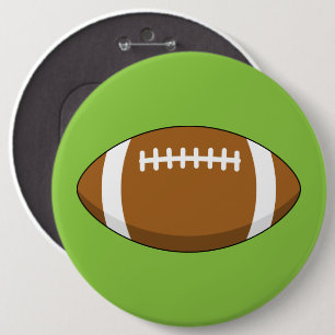 American Football Rugby Ball 6 Cm Round Badge