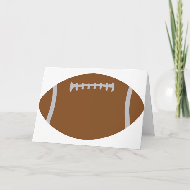 american football rugby ball illustration card (Front)