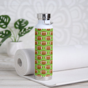 American Football Rugby Ball Pattern Water Bottle