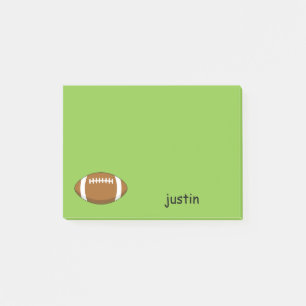 American Football Rugby Ball Personalise Post-it Notes