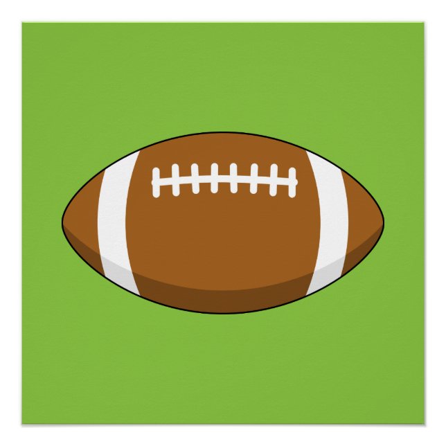 American Football Rugby Ball Poster (Front)