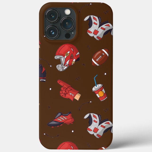 American football seamless pattern sport lover Case-Mate iPhone case (Back)