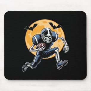 American Football Skeleton Halloween Football Men Mouse Mat
