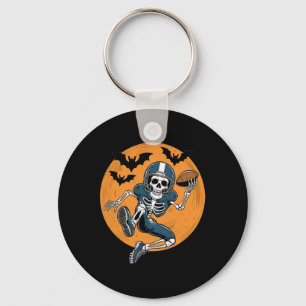 American Football Skeleton Halloween Sport Fantasy Key Ring