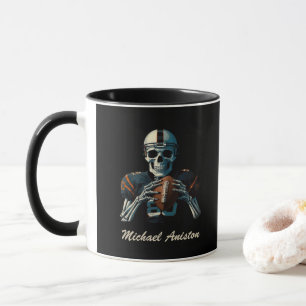 American Football Skeleton Player Funny custom Mug