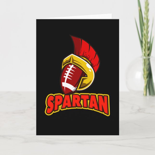 American Football Spartans Sportd Logo Team Card (Front)