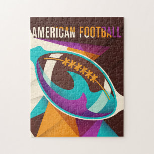 American Football Sport Ball Abstract Jigsaw Puzzle