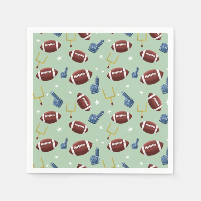 American Football Sport Pattern Napkin (Front)