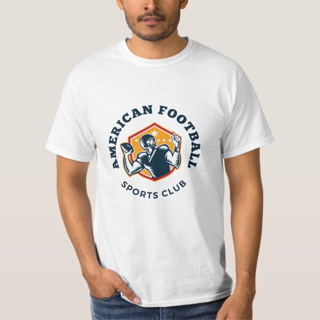American Football Sports Club T Shirt (Front)
