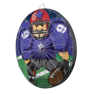 American Football Star - cartoon sports star Dartboard