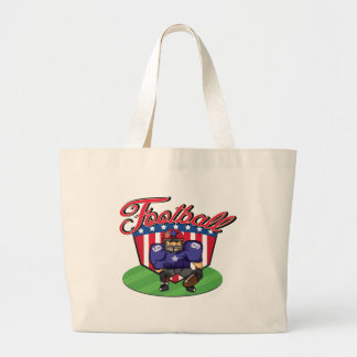 American Football Star Large Tote Bag