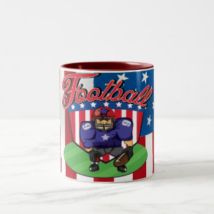 American Football Star Two-Tone Coffee Mug