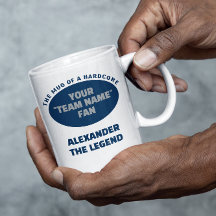 American Football Team Name Fan Blue Silver