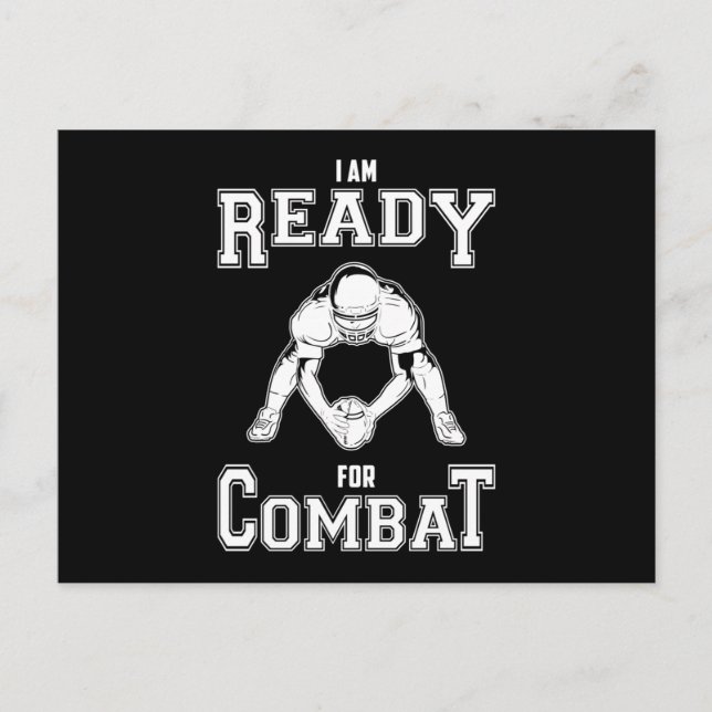 American Football Team Sports Game Player USA Gift Postcard (Front)