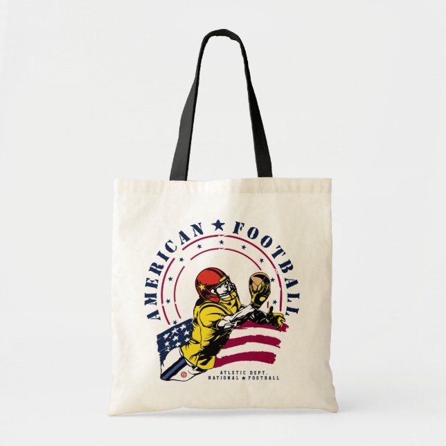 AMERICAN FOOTBALL TOTE BAG (Front)