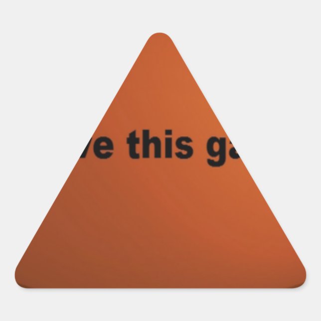 American football triangle sticker (Front)