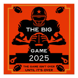American Football TV Watch Party Poster