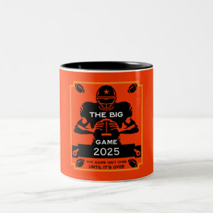 American Football TV Watch Party Two-Tone Coffee Mug
