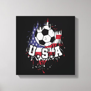 American Football USA Canvas Print