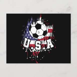 American Football USA Enclosure Card